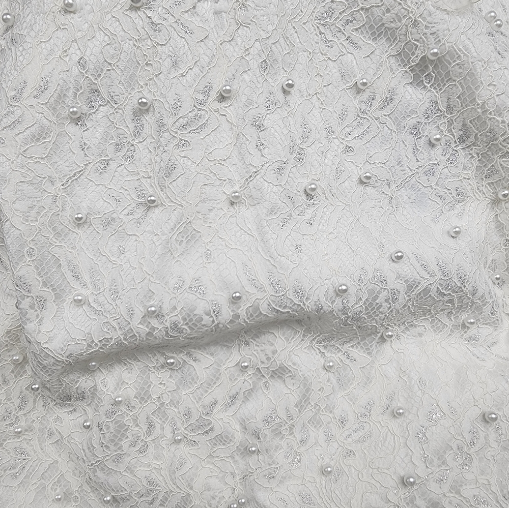 White Dress with Beads Sandro Ferrone - Perfect for Special Occasions - Picture 12 of 13